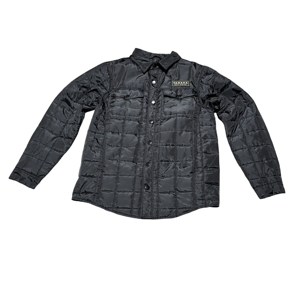 Yamaha Off-Road Men's Quilted Range Snap Up Jacket Black Size Medium 21 x 29